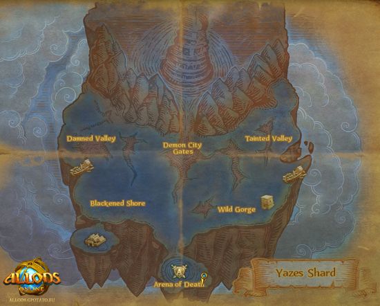 Yazes Shard mapa